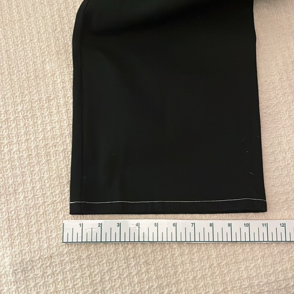 SOHN Boutique Black high waist, wide leg vintage Painters Pants -white stitching - Picture 7 of 12